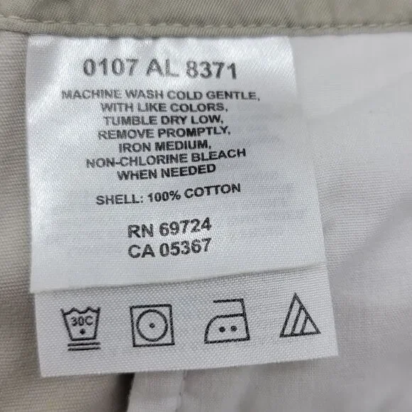 Columbia Women’s Capri Pants Size 10 Beige Small Stains Outdoor Hike Camp Travel - Picture 7 of 11